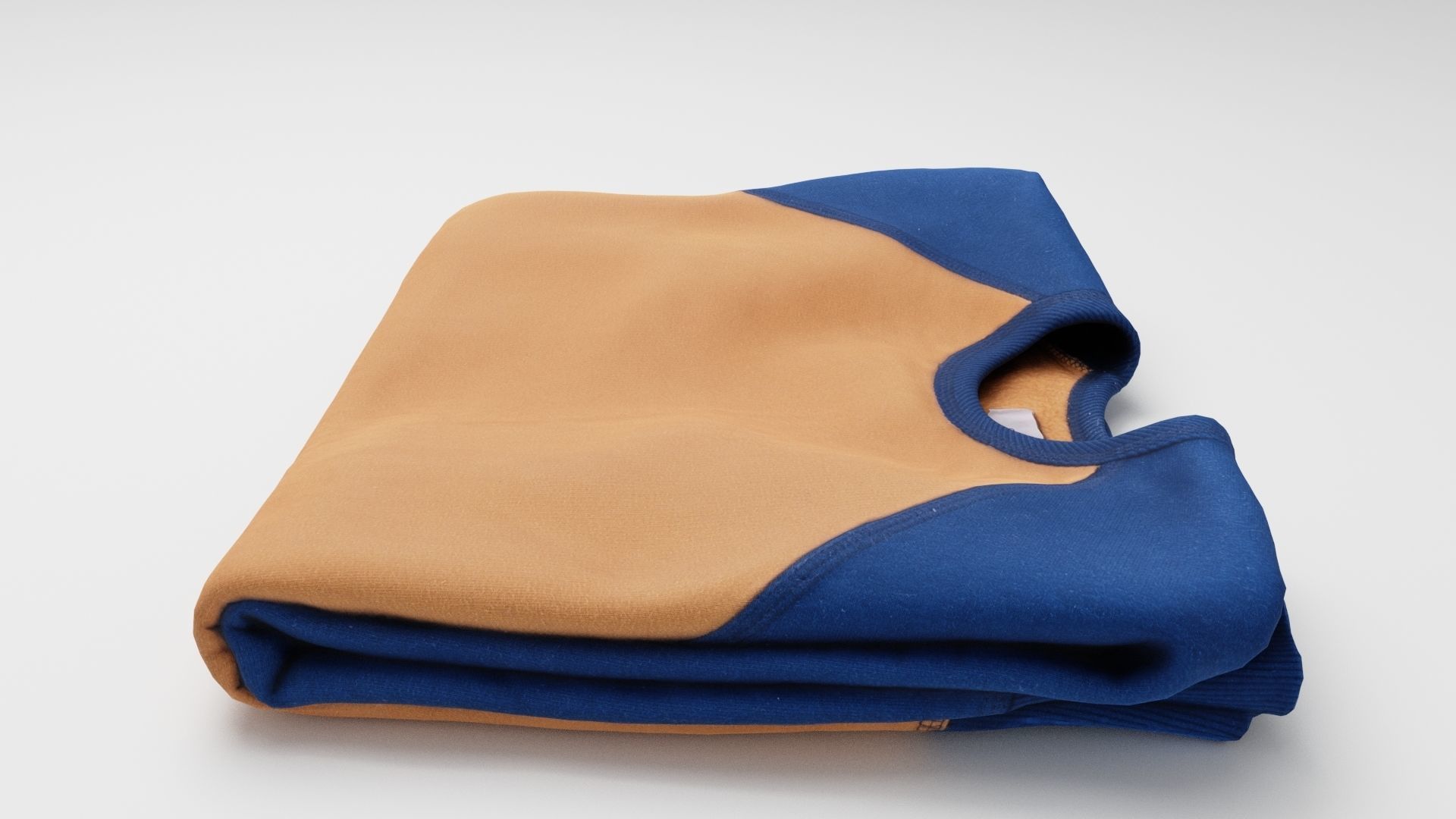 Mens clothing sweatshirt pullover sweater for wardrobe 3D model_1