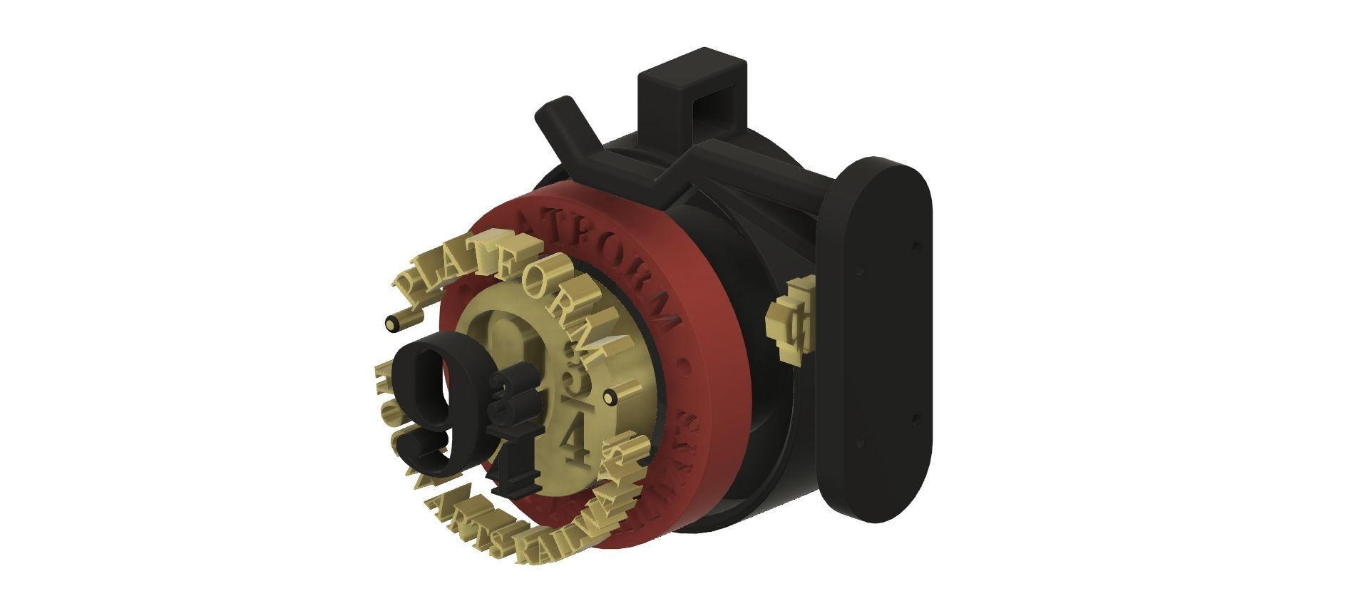 Harry Potter Binary 9 3-4 Stand 3D print model_3