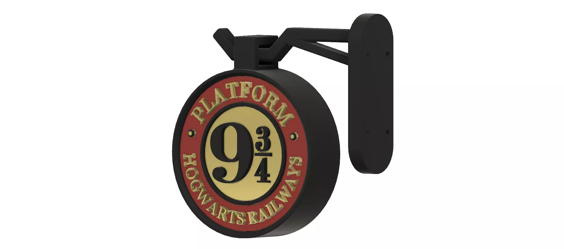 Harry Potter Binary 9 3-4 Stand 3D print model_0