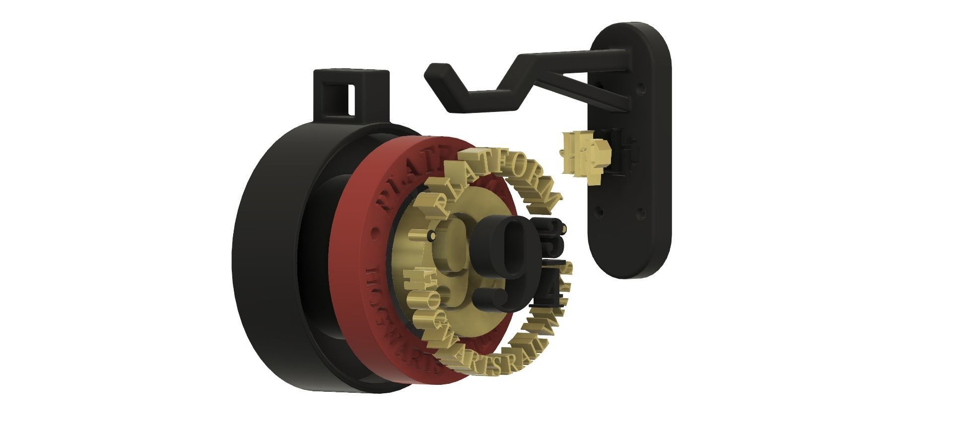 Harry Potter Binary 9 3-4 Stand 3D print model_1