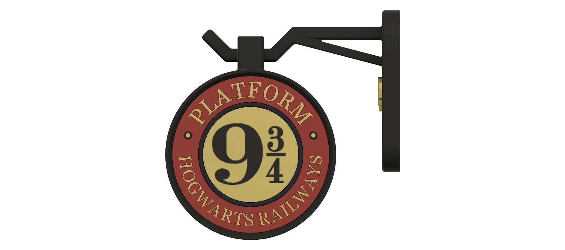 Harry Potter Binary 9 3-4 Stand 3D print model_2