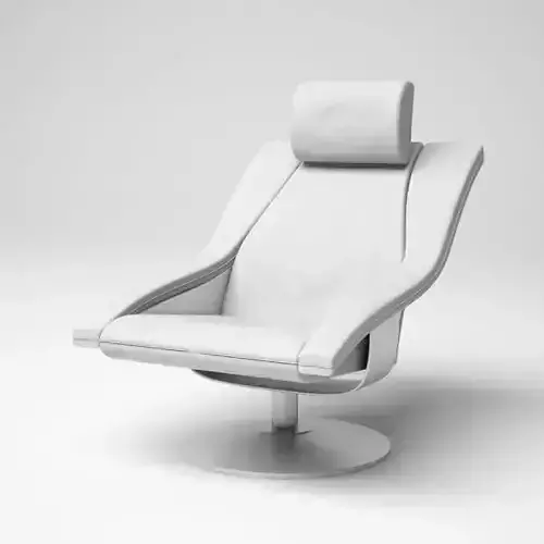 Modern White Armchair
