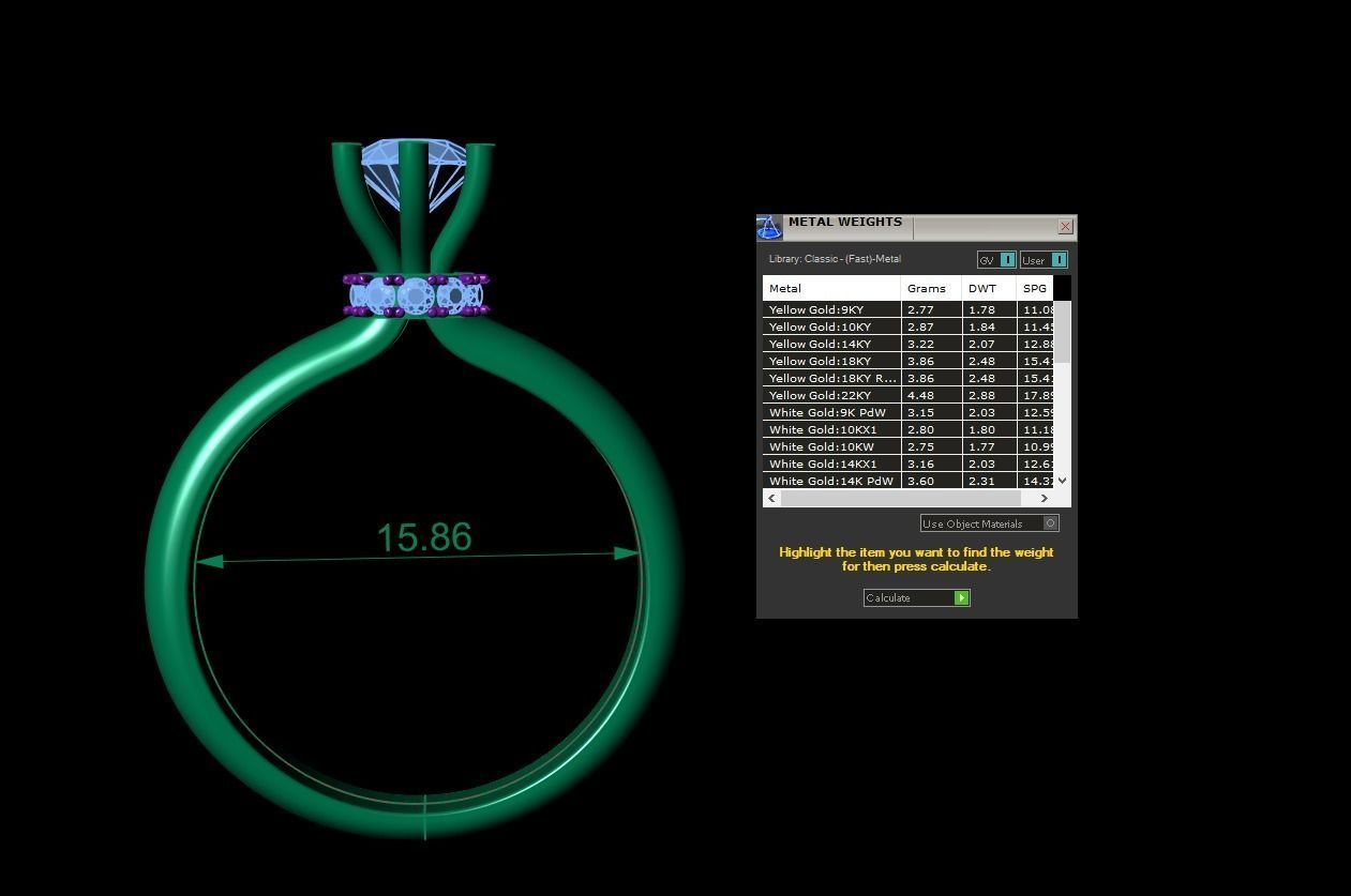 Midnight Satin Solitaire Phantom  45 3D print model_2