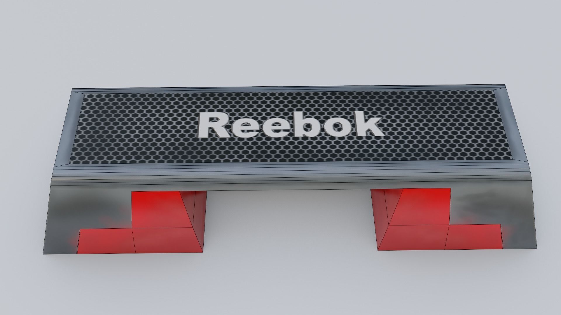 Gym 3D model set exercise bike with monitor 3D model_19