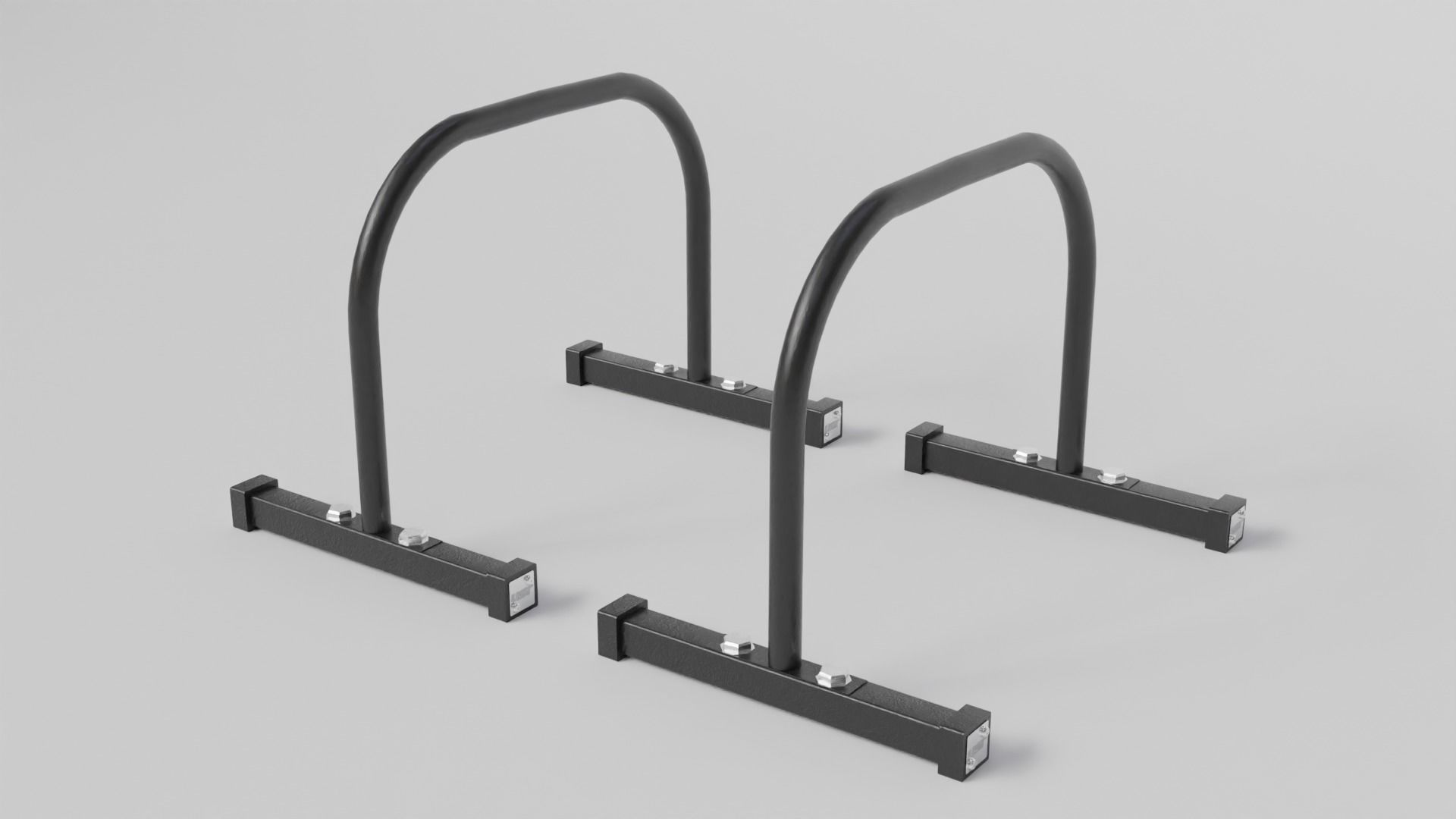 Gym 3D model set exercise bike with monitor 3D model_10