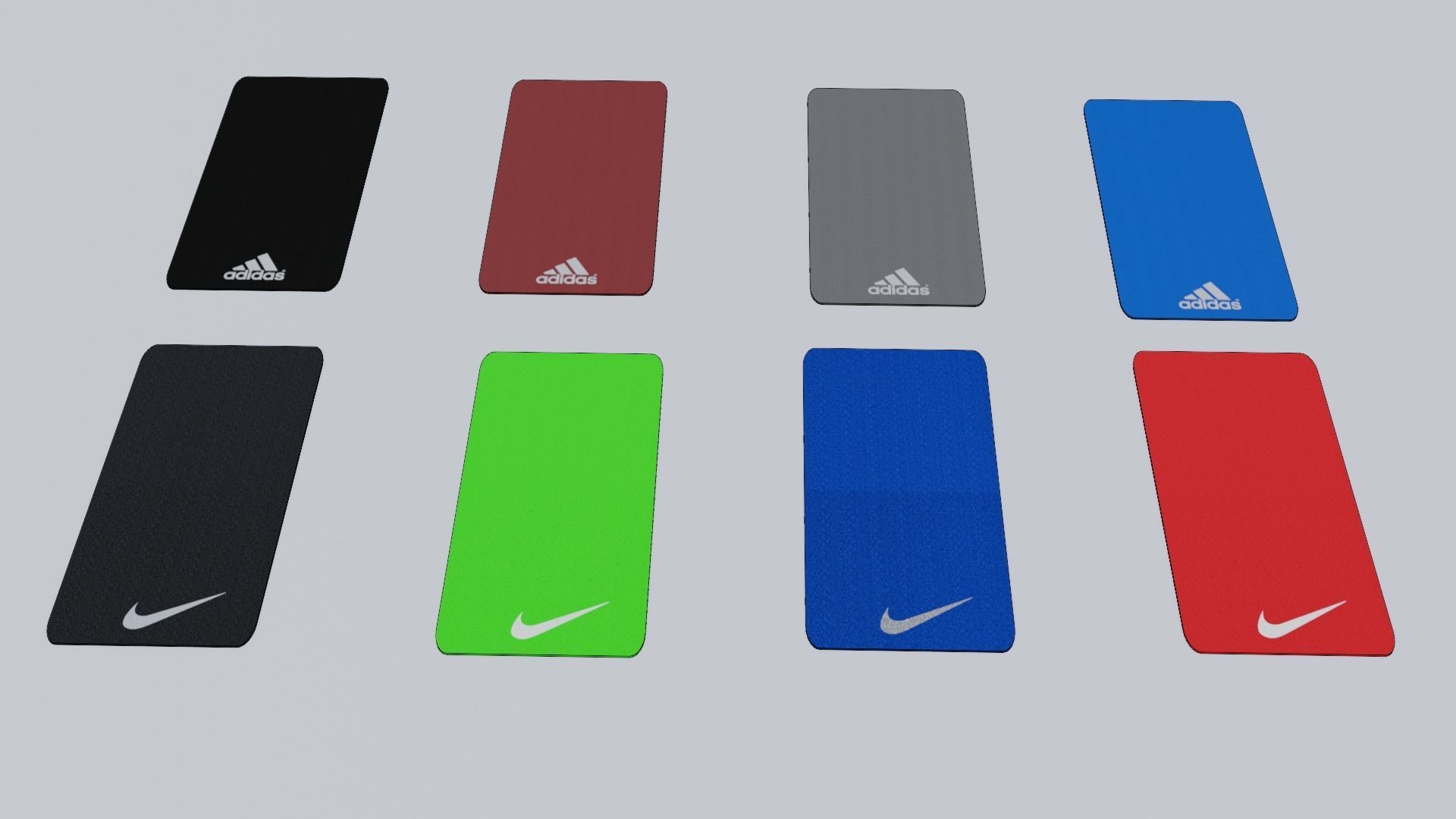 Gym 3D model set exercise bike with monitor 3D model_18