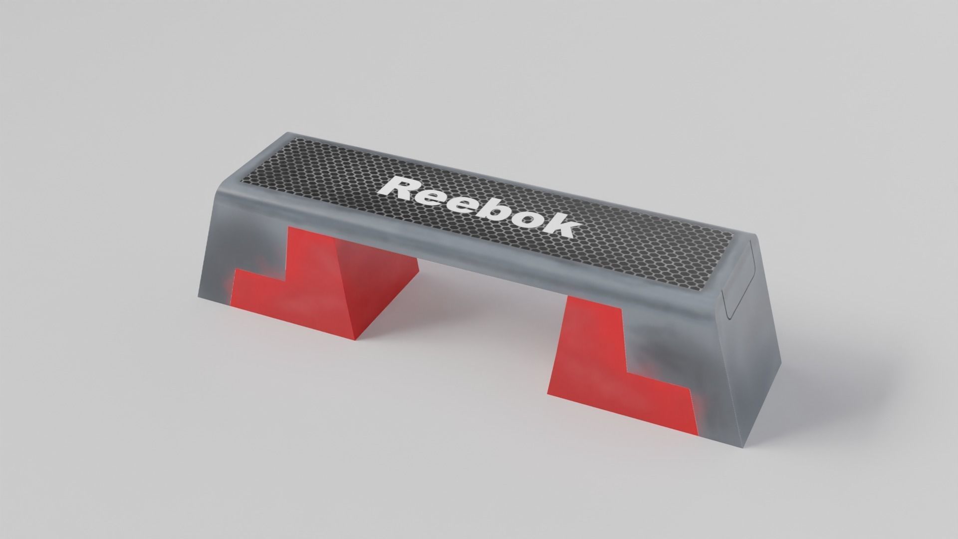 Gym 3D model set exercise bike with monitor 3D model_12