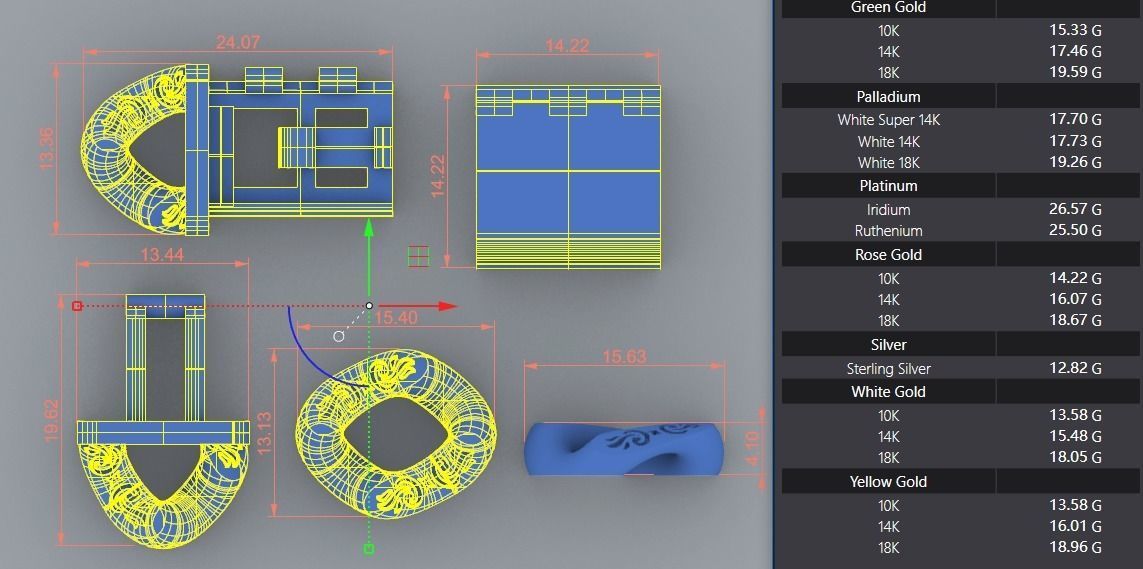 cuban chain bb 3D print model_4
