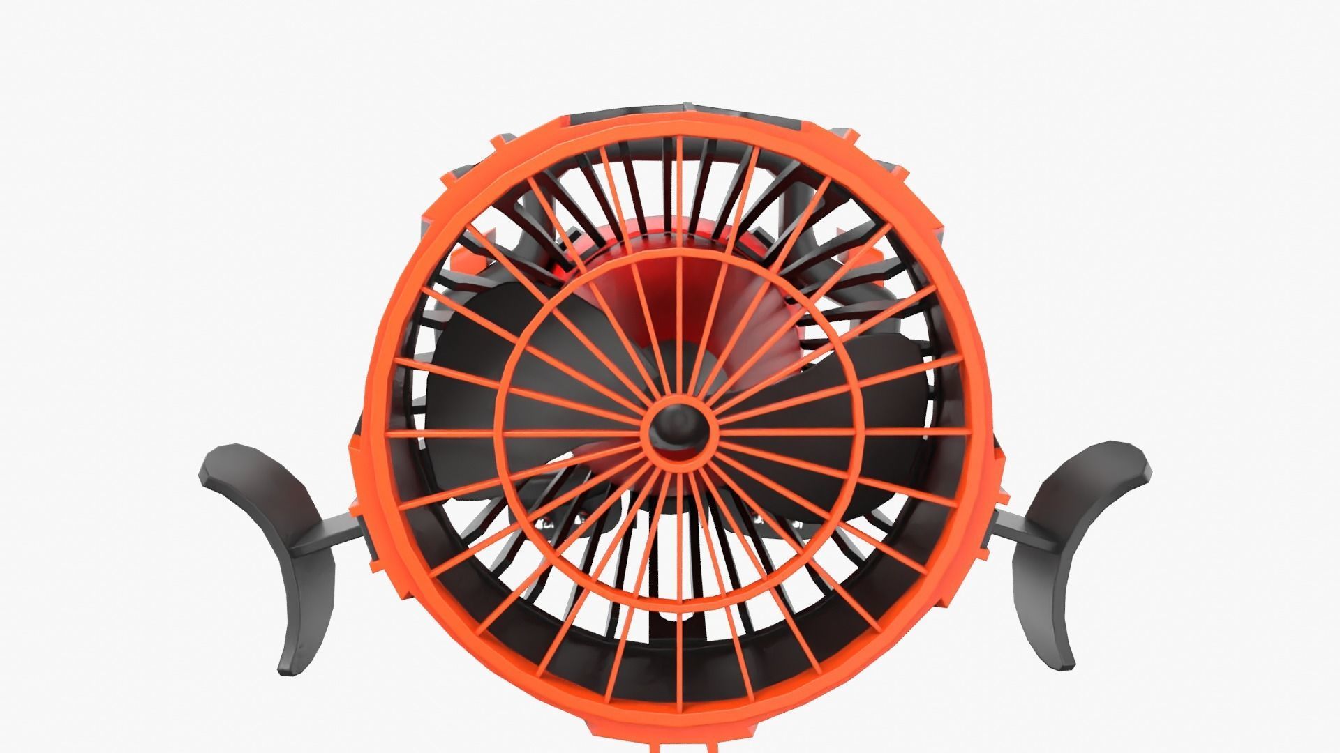 Seascooter blower Low-poly 3D model_4