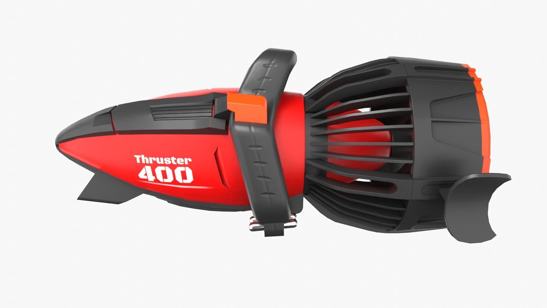 Seascooter blower Low-poly 3D model_1