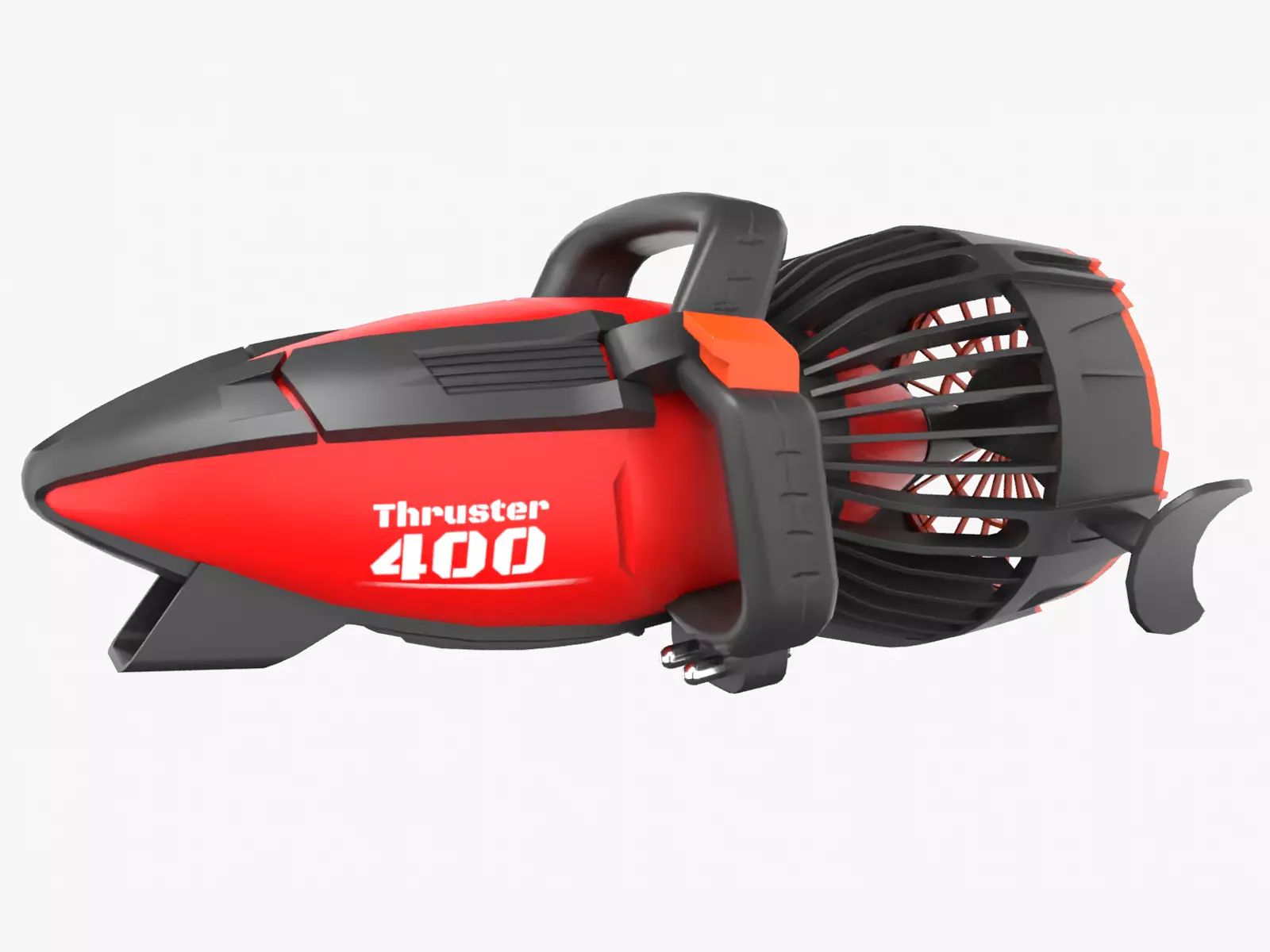 Seascooter blower Low-poly 3D model_0