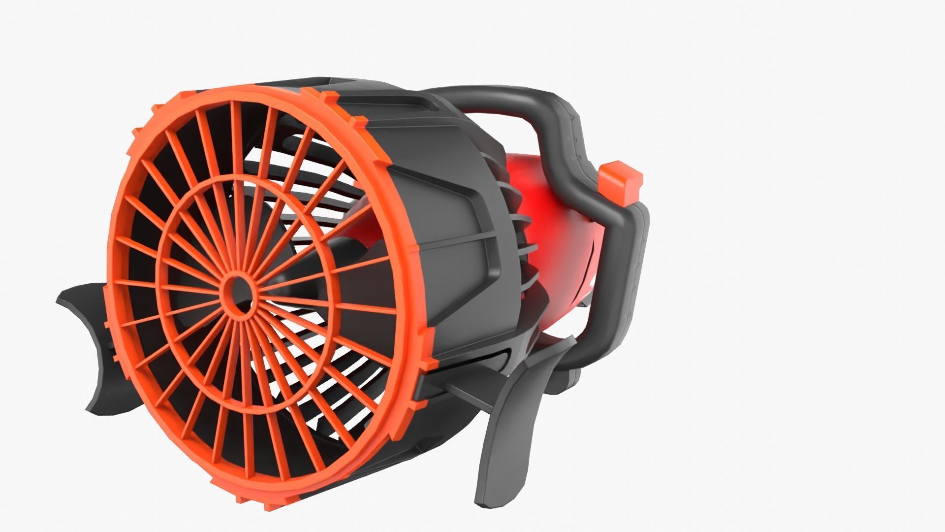 Seascooter blower Low-poly 3D model_5