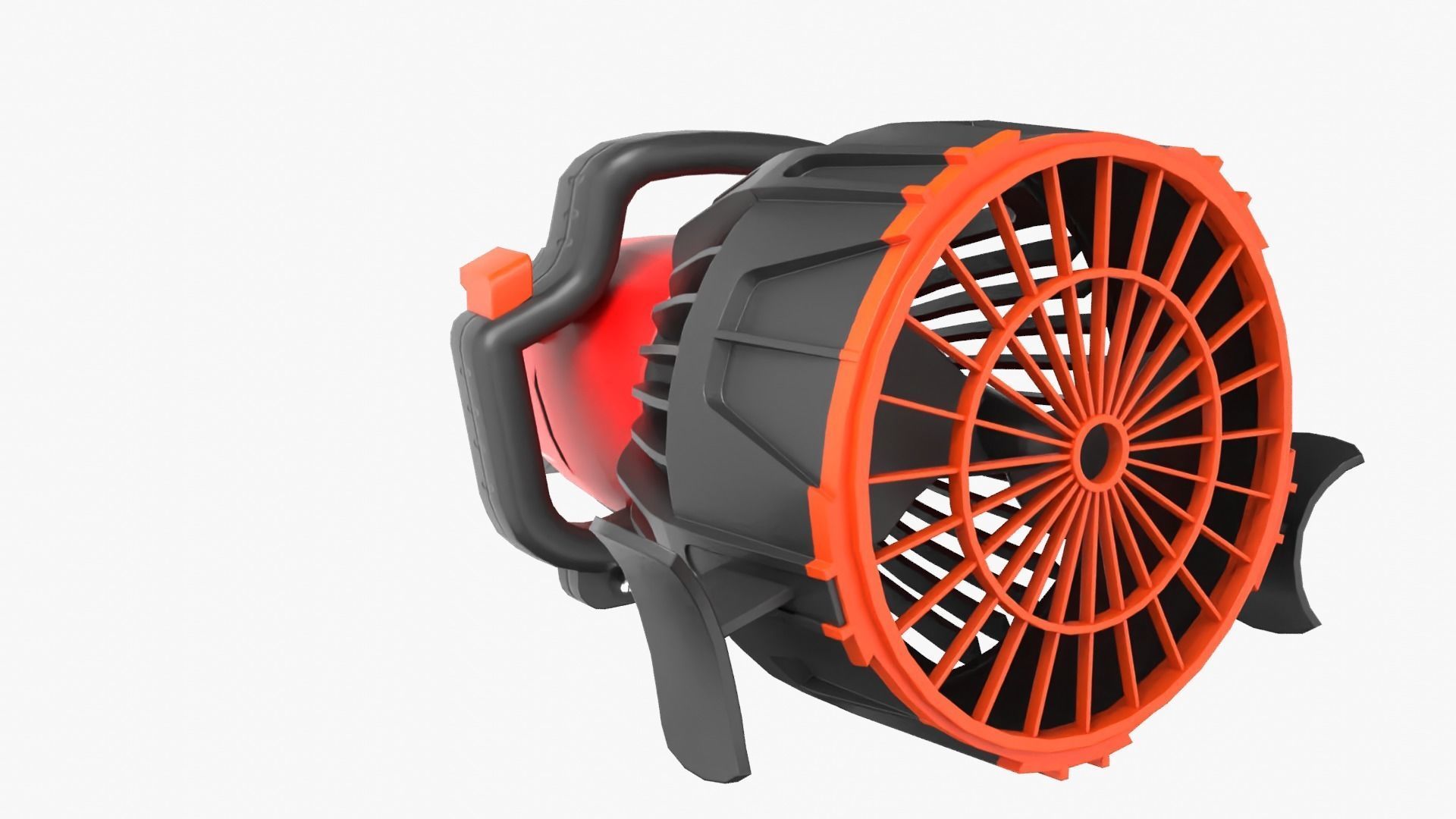 Seascooter blower Low-poly 3D model_3