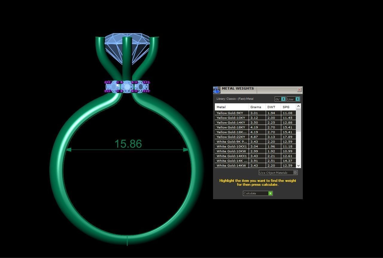 Midnight Satin Solitaire Phantom  70 3D print model_2