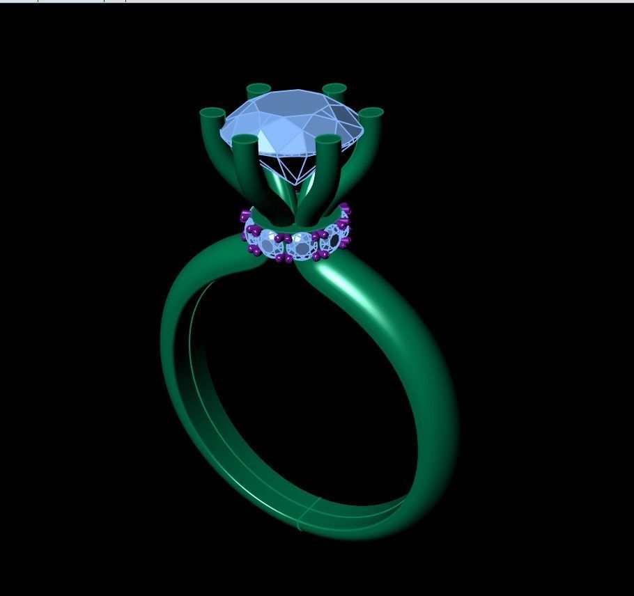 Midnight Satin Solitaire Phantom  70 3D print model_1