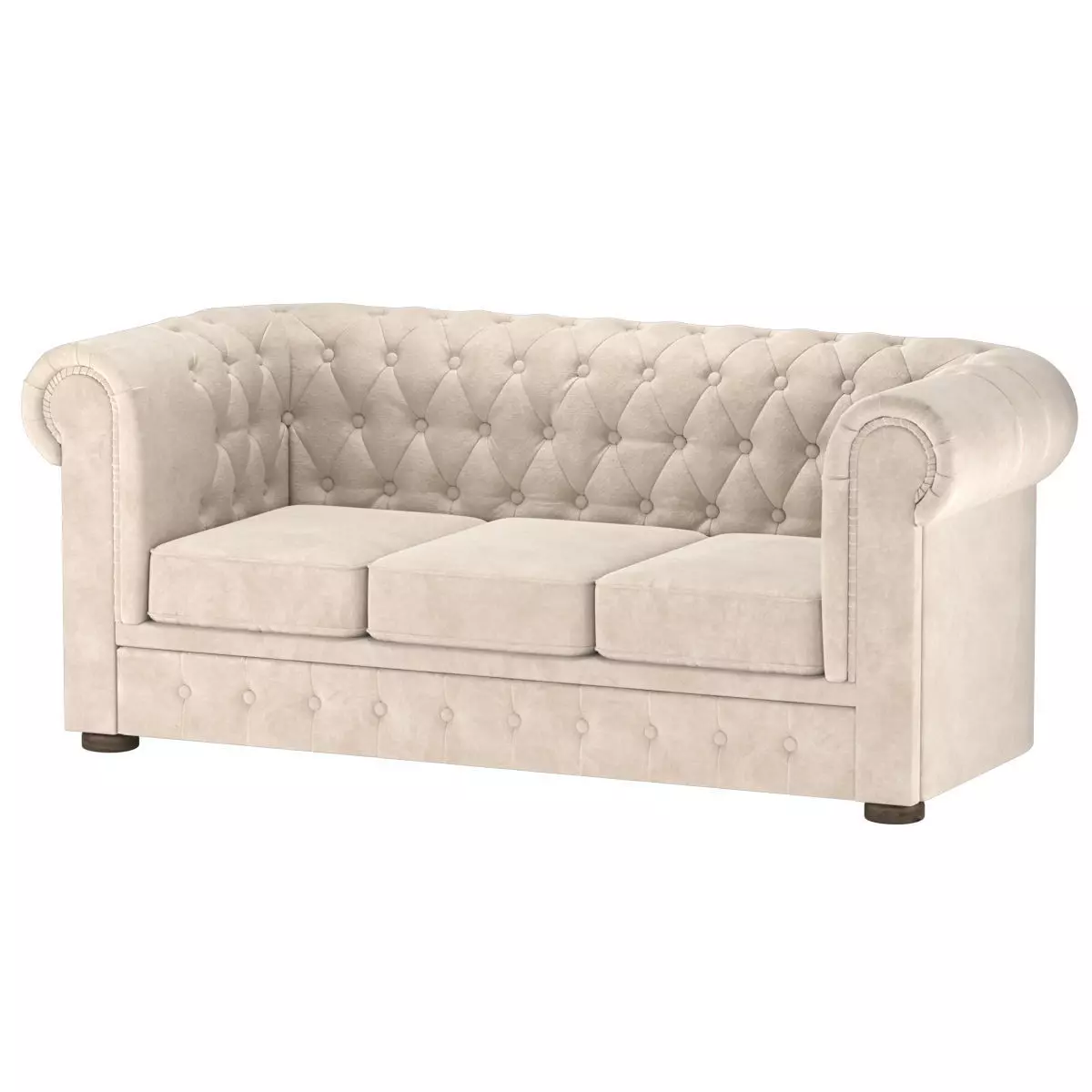 chesterfield sofa Free 3D model_0