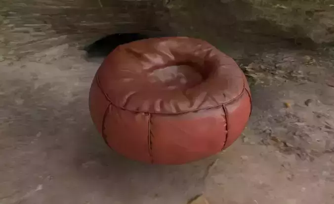 Bean Bag - High Poly - Architecture Interior Design Free low-poly 3D model