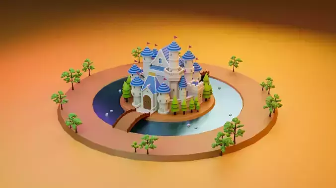 Cartoon castle