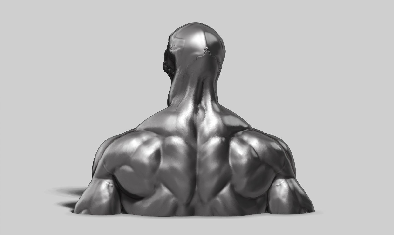 Skull head human a01 3D print model 3D print model_7