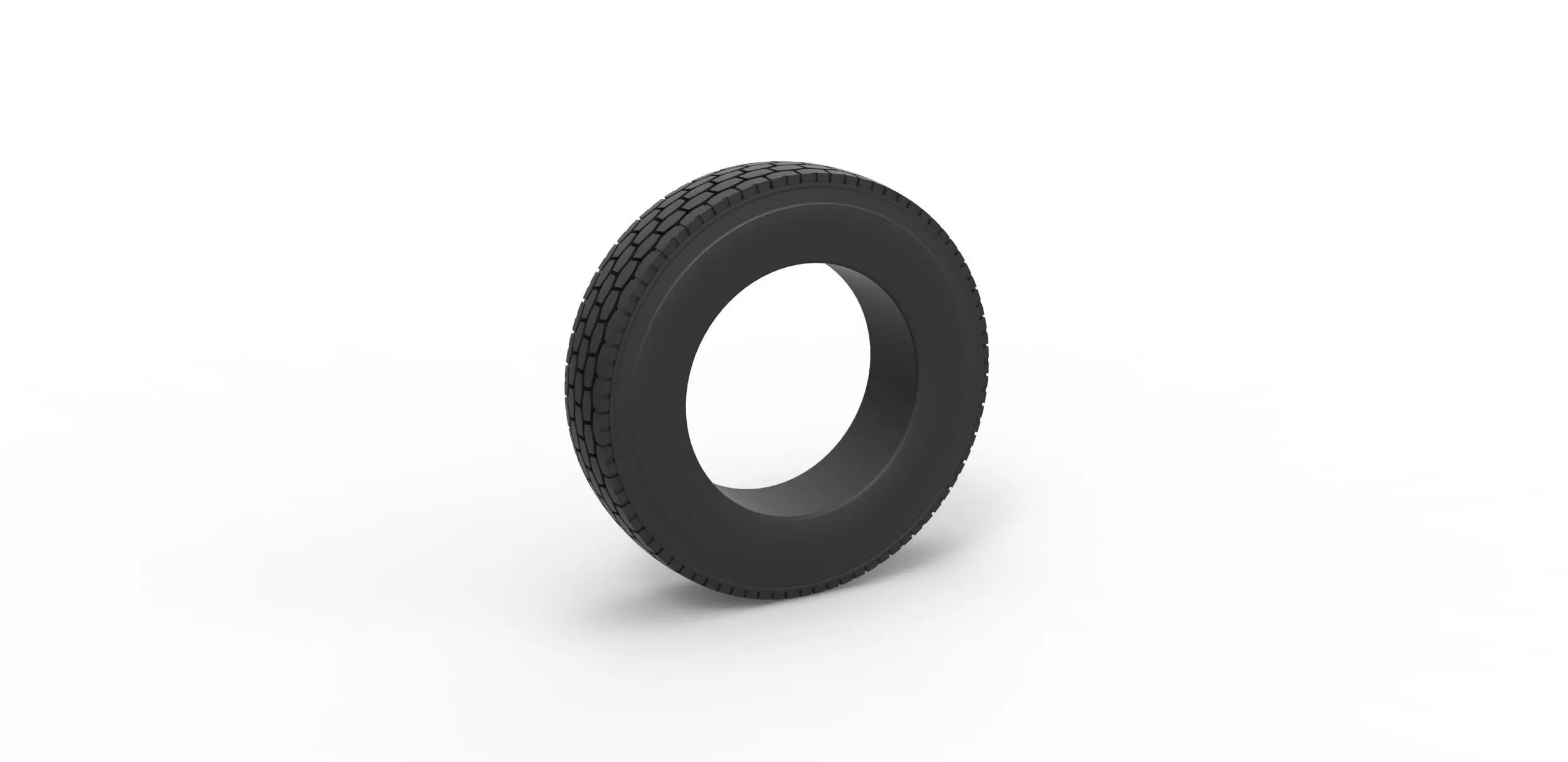 Semi truck tire Scale 1 to 25 3D print model