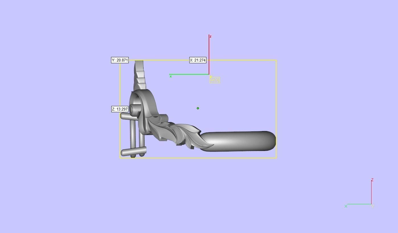 Ring simple and elegant with oval stone 3D print model_7