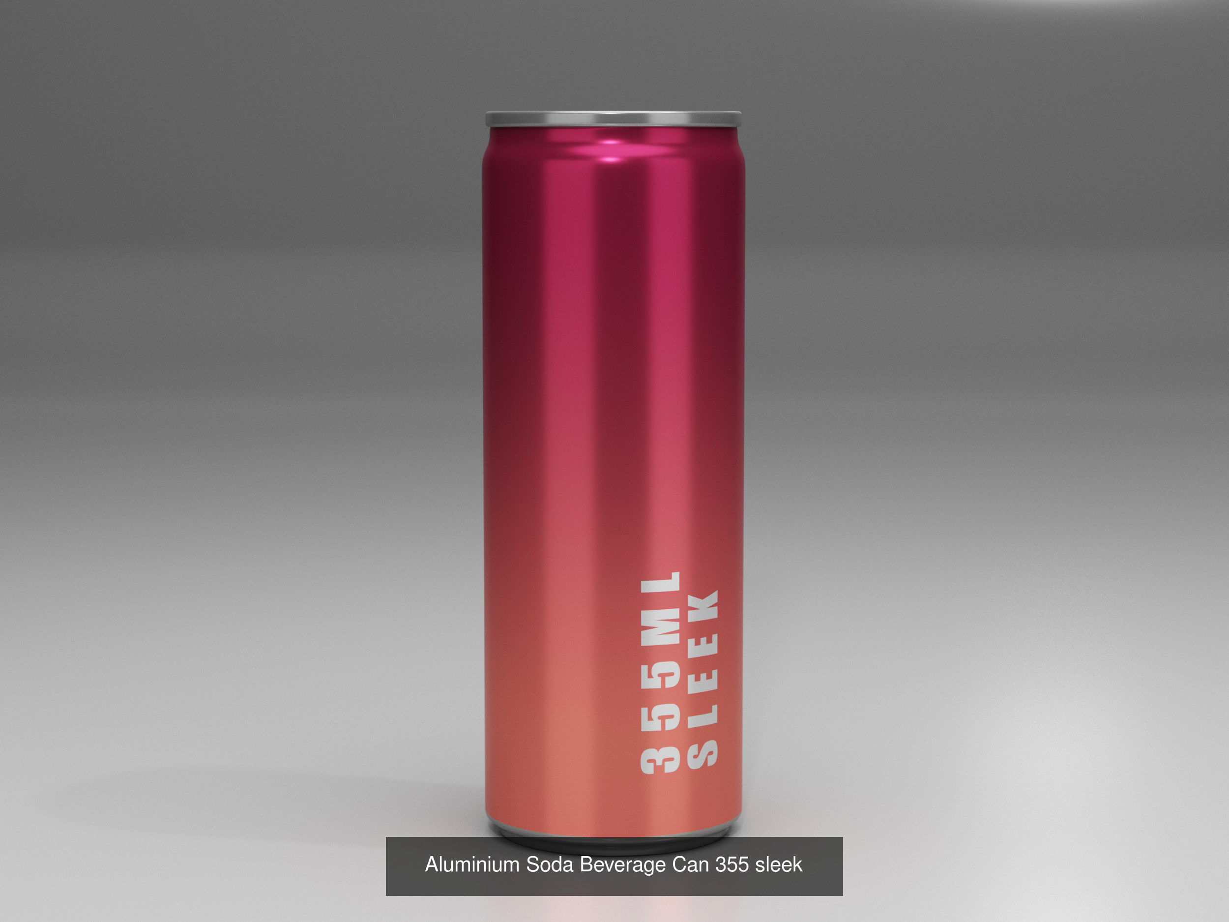 Realistic Aluminium Soda Beverage Can real size Collection 3D model_7