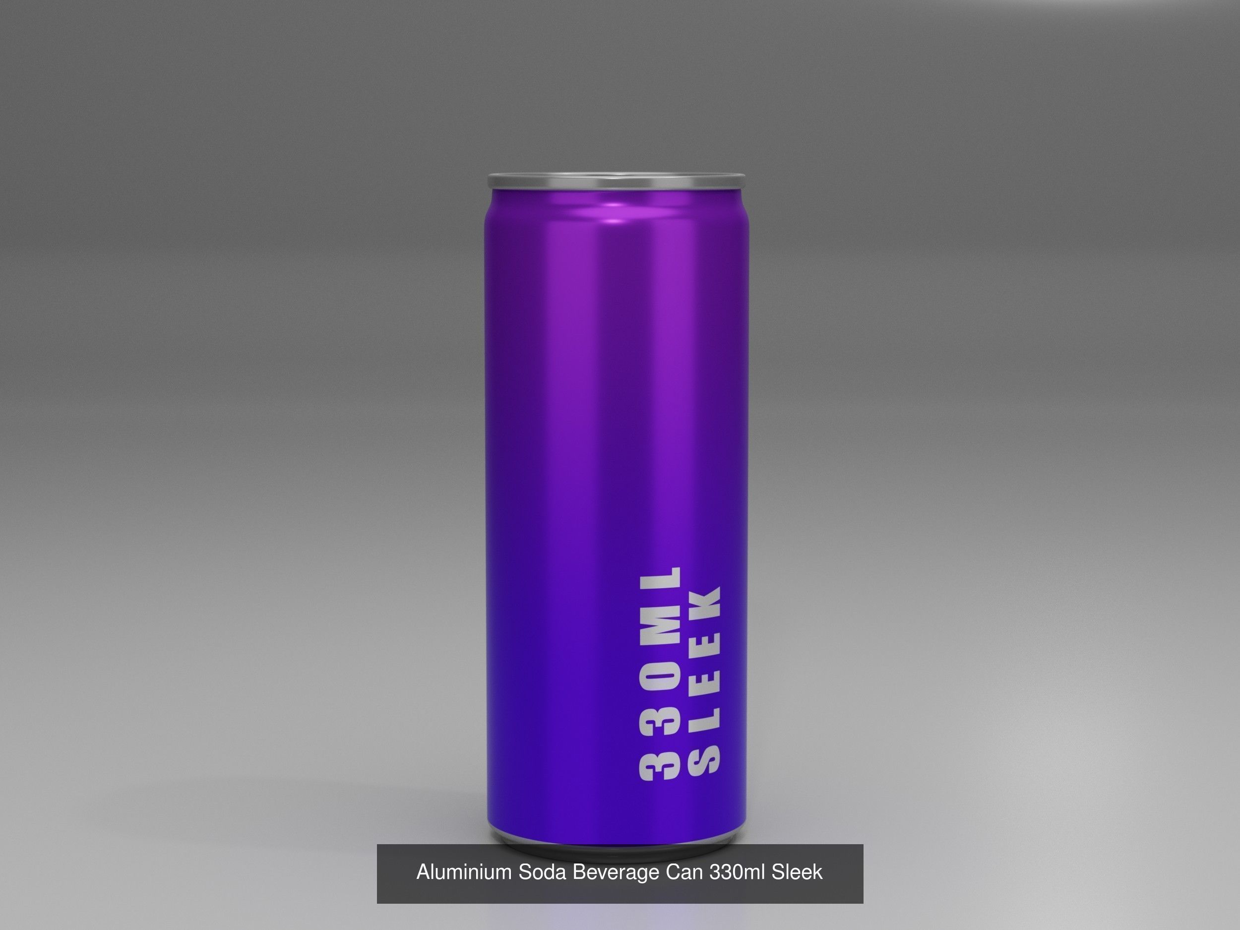 Realistic Aluminium Soda Beverage Can real size Collection 3D model_9
