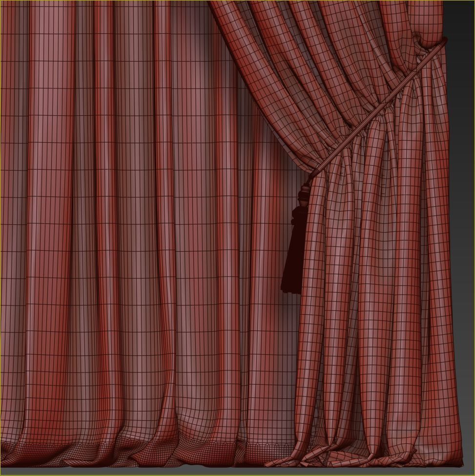 Set 93 Curtains 3D model_6