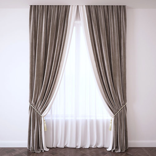 Set 93 Curtains 3D model