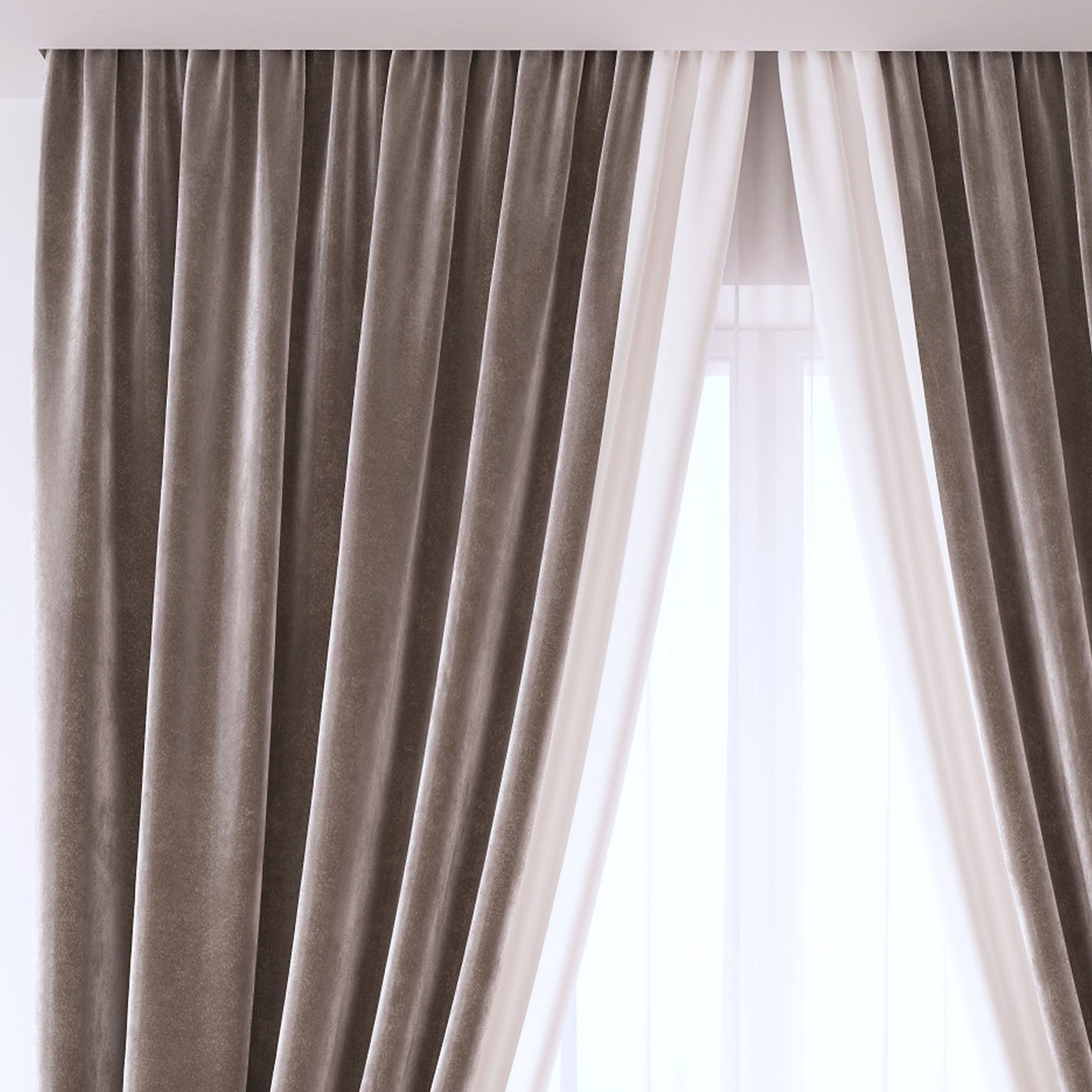 Set 93 Curtains 3D model_3