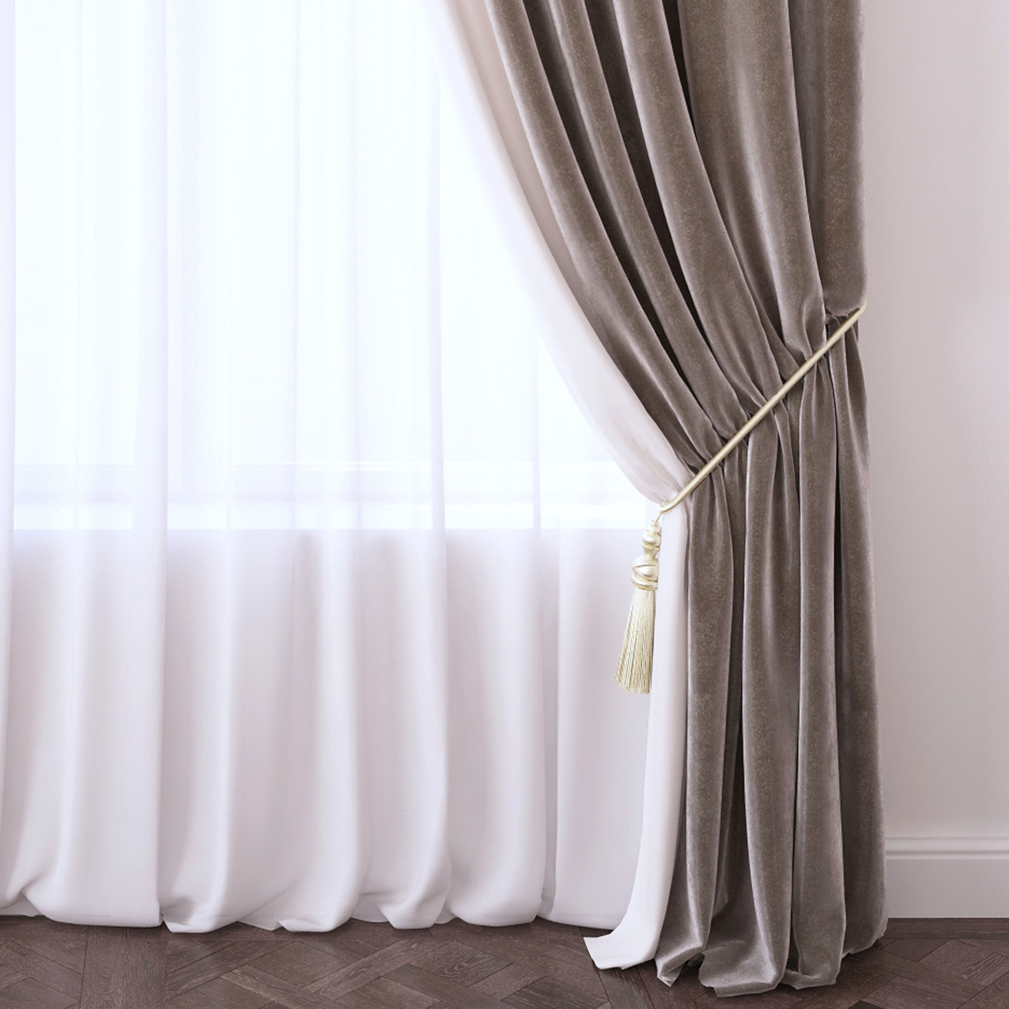 Set 93 Curtains 3D model_2
