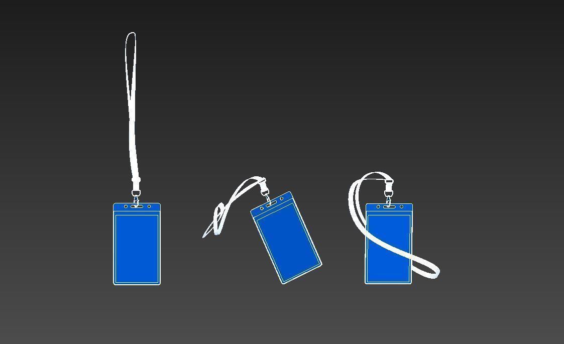 Badge Holder  3D model_8