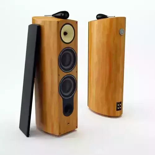 Wooden Speaker Tower 01