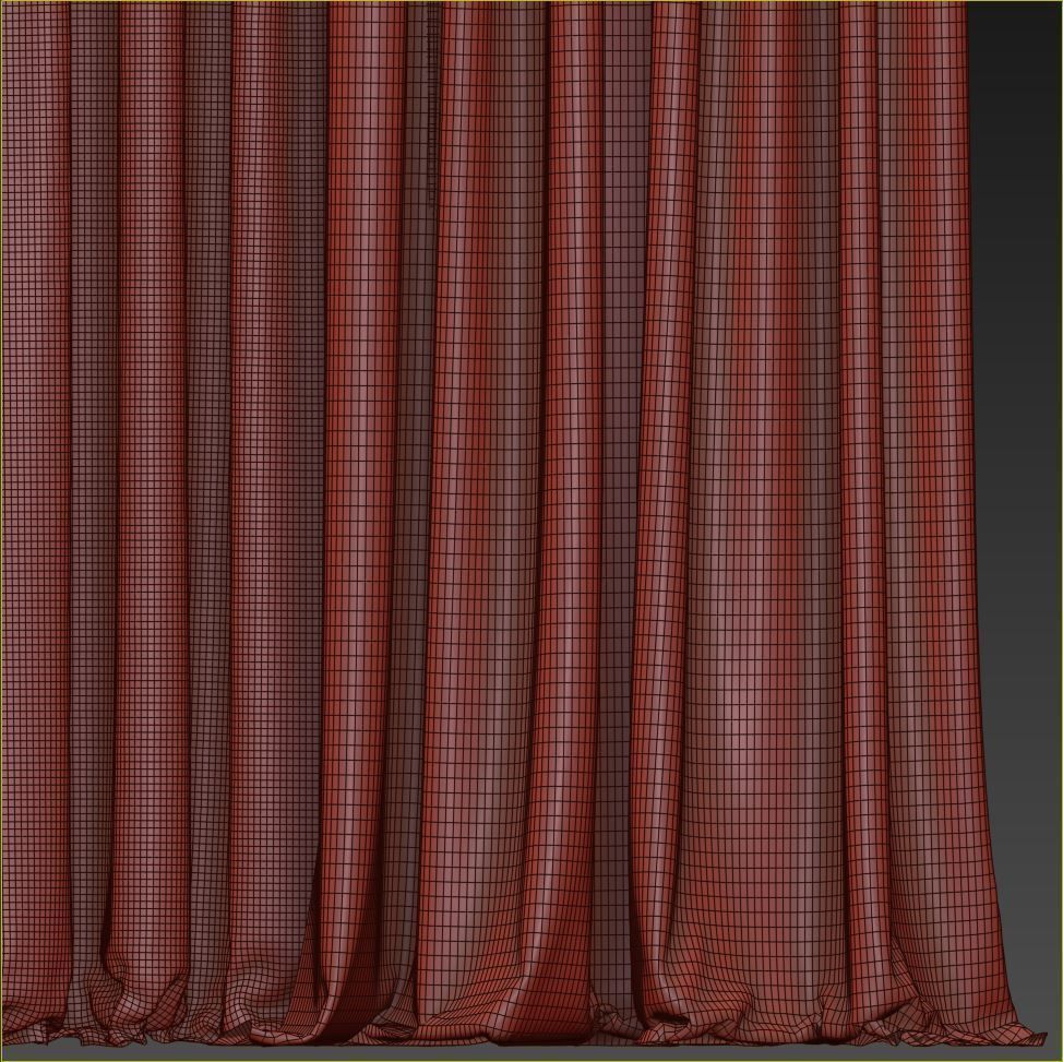 Set 98 Curtains 3D model_6