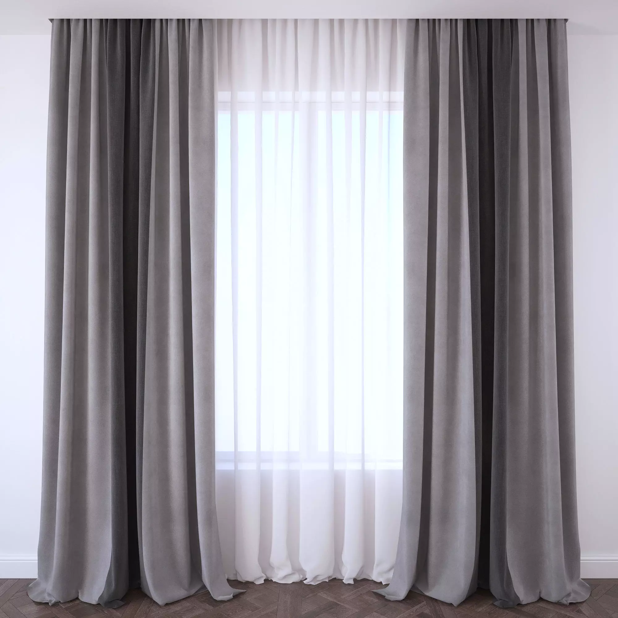 Set 98 Curtains 3D model_0