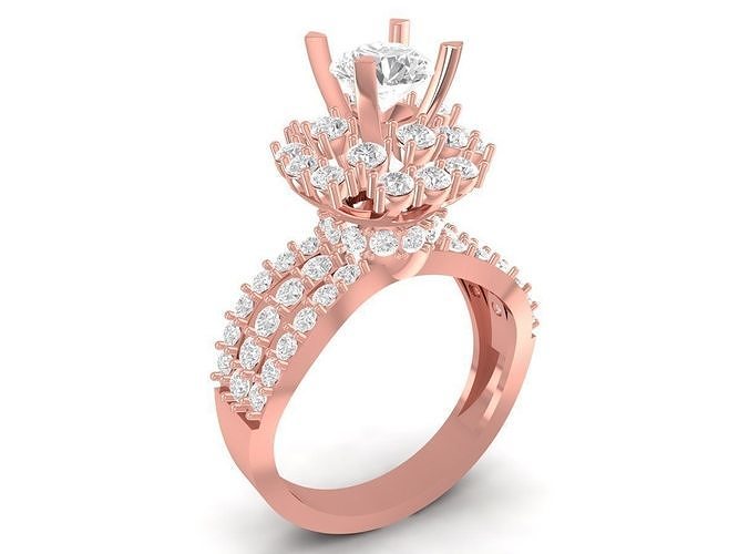hongkong beauty diamond women ring 3540 3D print model