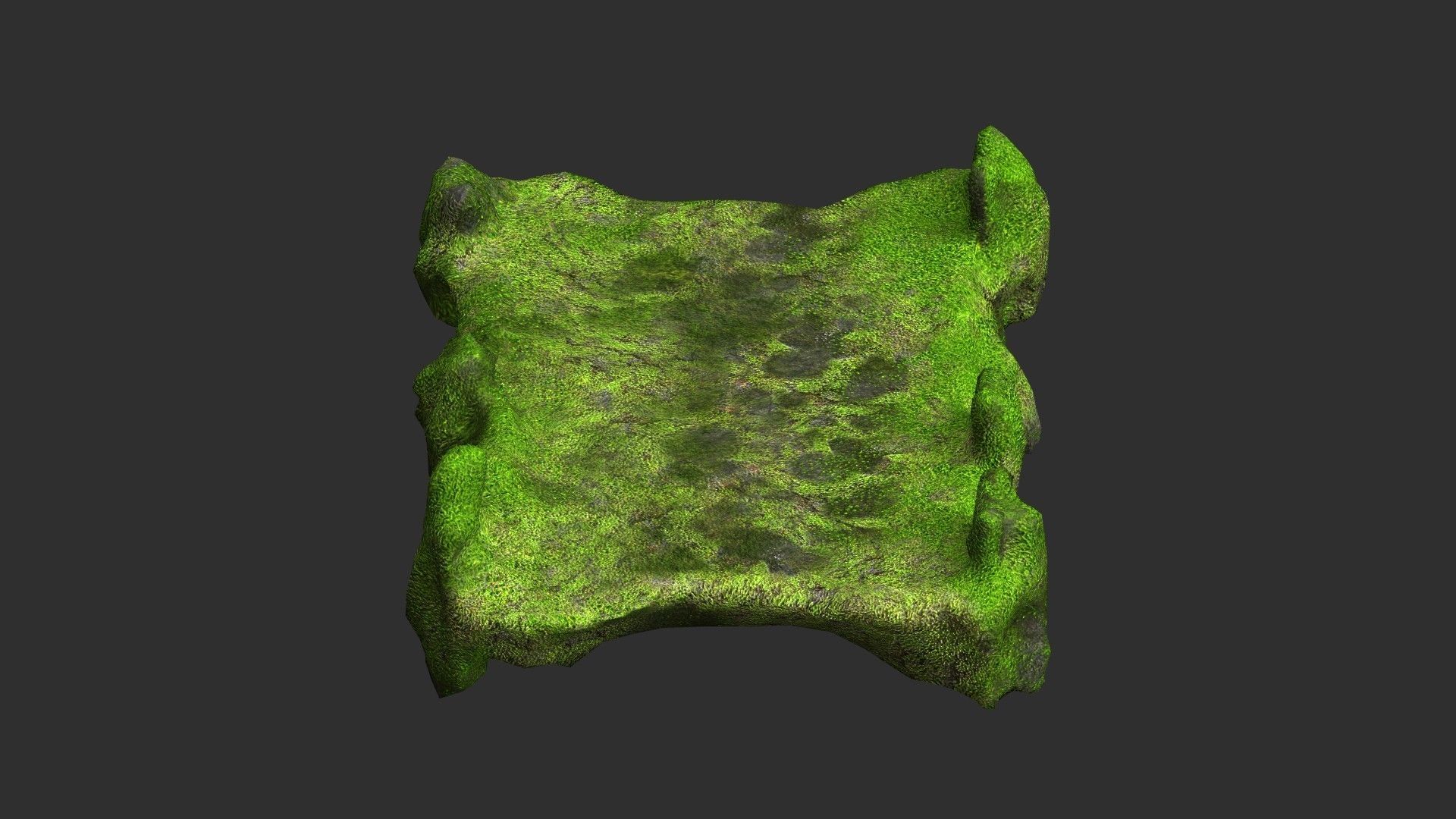 Stone Bridge - Moss 2 Low-poly 3D model_9