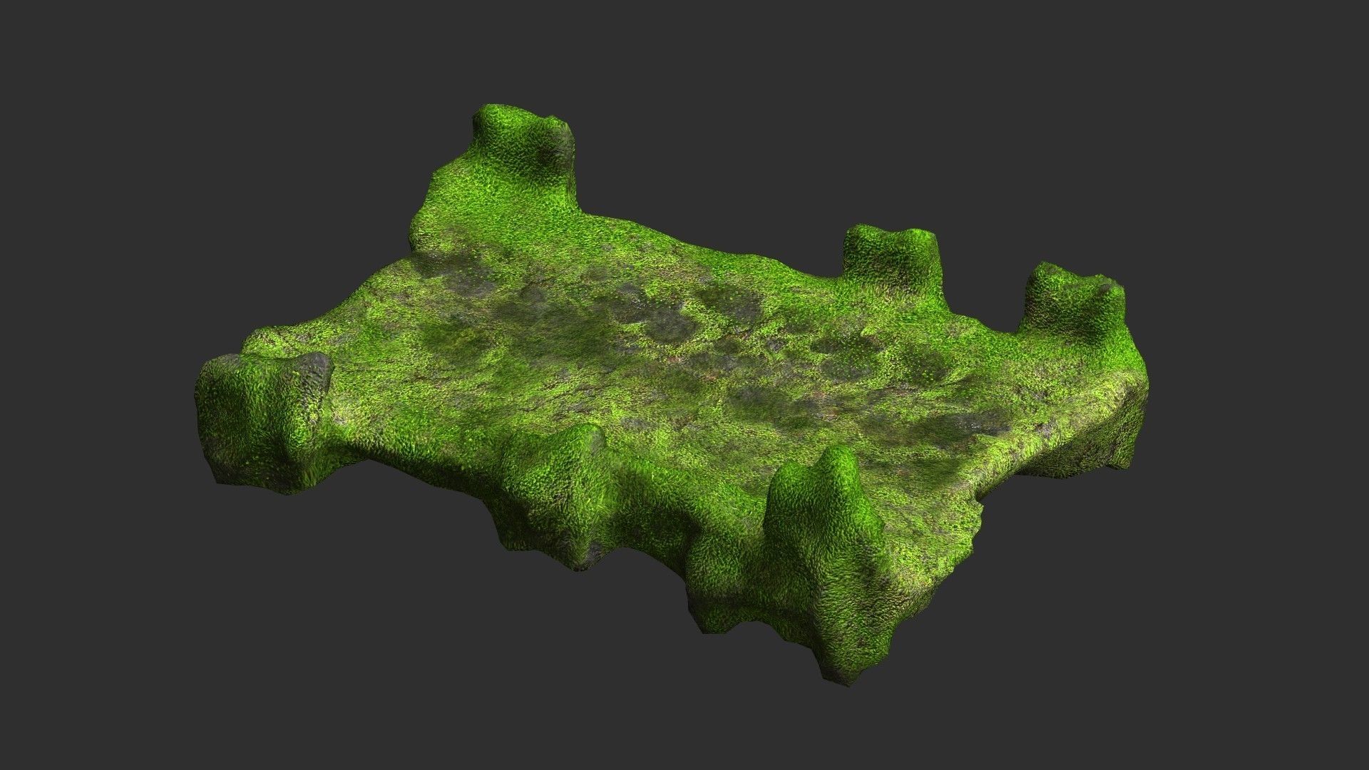 Stone Bridge - Moss 2 Low-poly 3D model_6