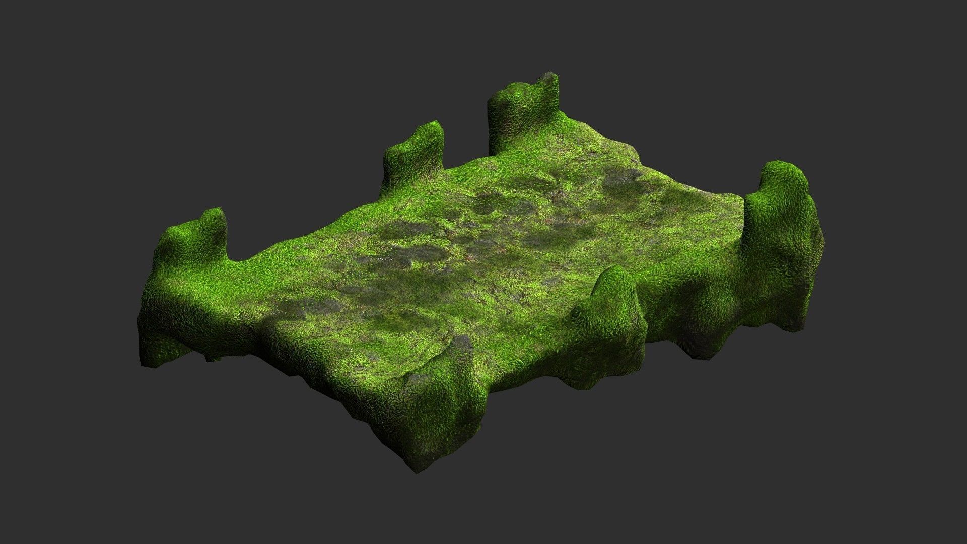 Stone Bridge - Moss 2 Low-poly 3D model_4