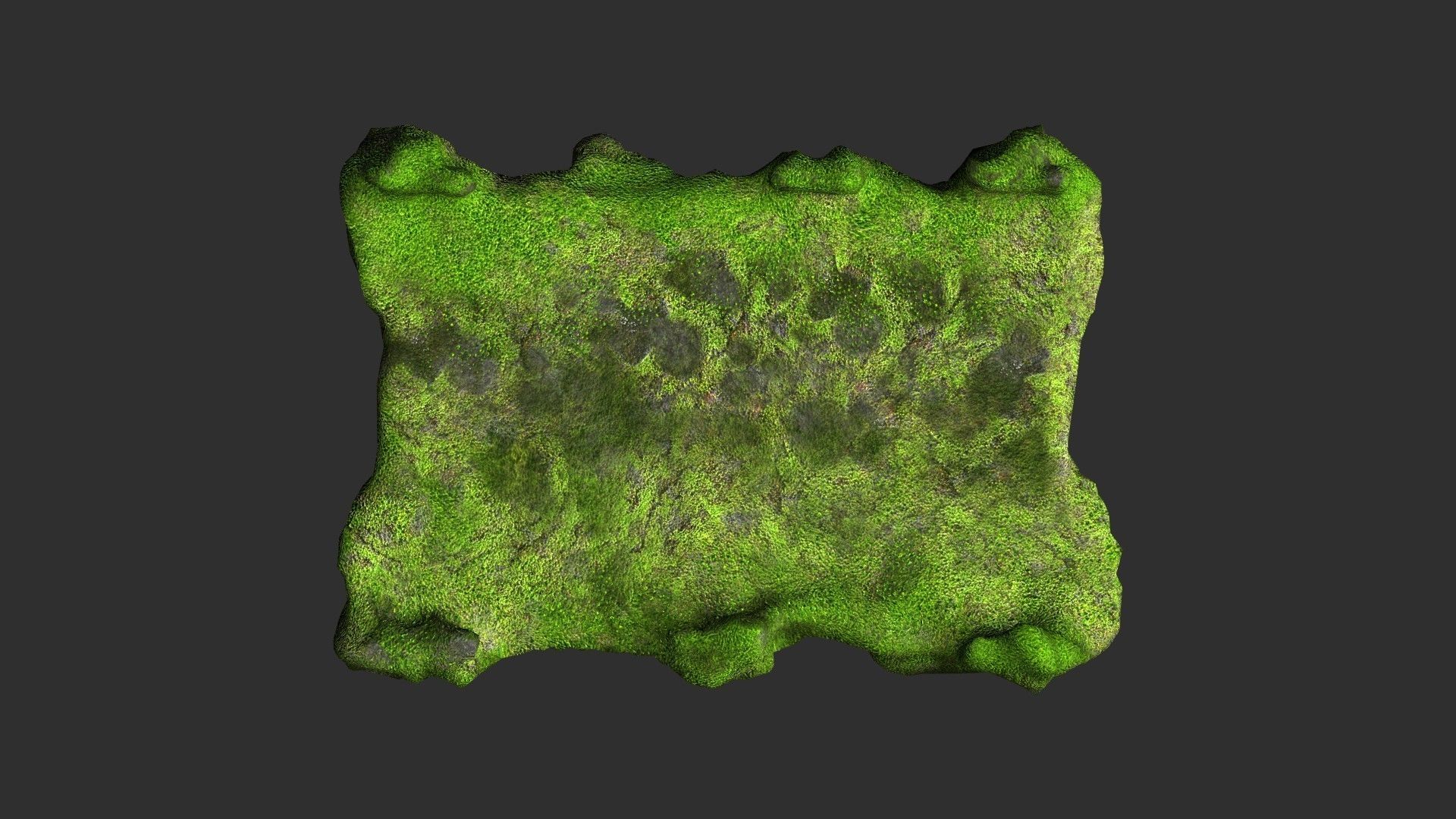 Stone Bridge - Moss 2 Low-poly 3D model_5