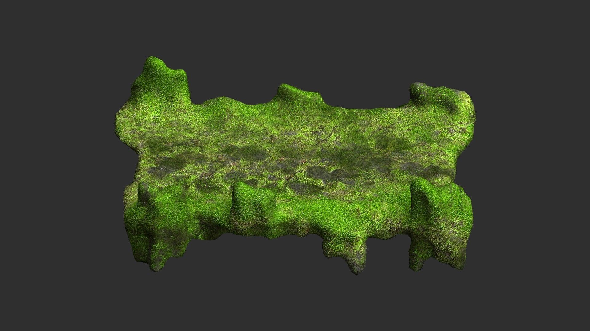 Stone Bridge - Moss 2 Low-poly 3D model_8
