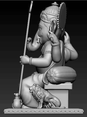 Ganesh Idol 3D Printable model 1 3D print model_2