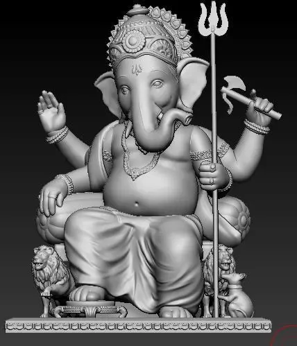 Ganesh Idol 3D Printable model 1 3D print model_0