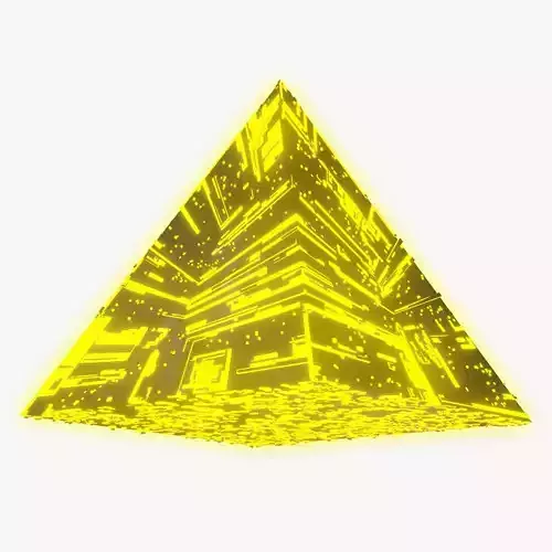 City of the gods - Spaceship Pyramid 3D Models Low Poly Low-poly 3D model