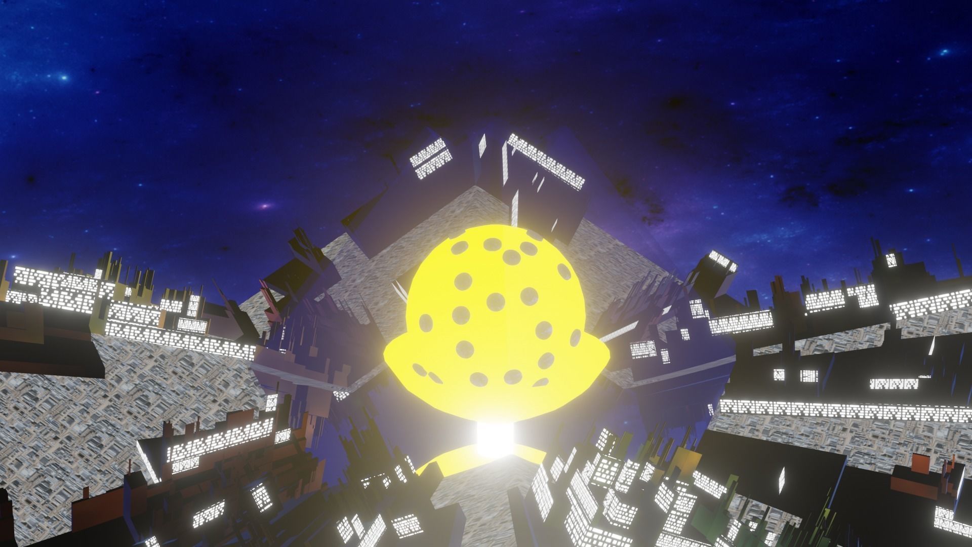 City of the gods - Spaceship Pyramid 3D Models Low Poly Low-poly 3D model_5