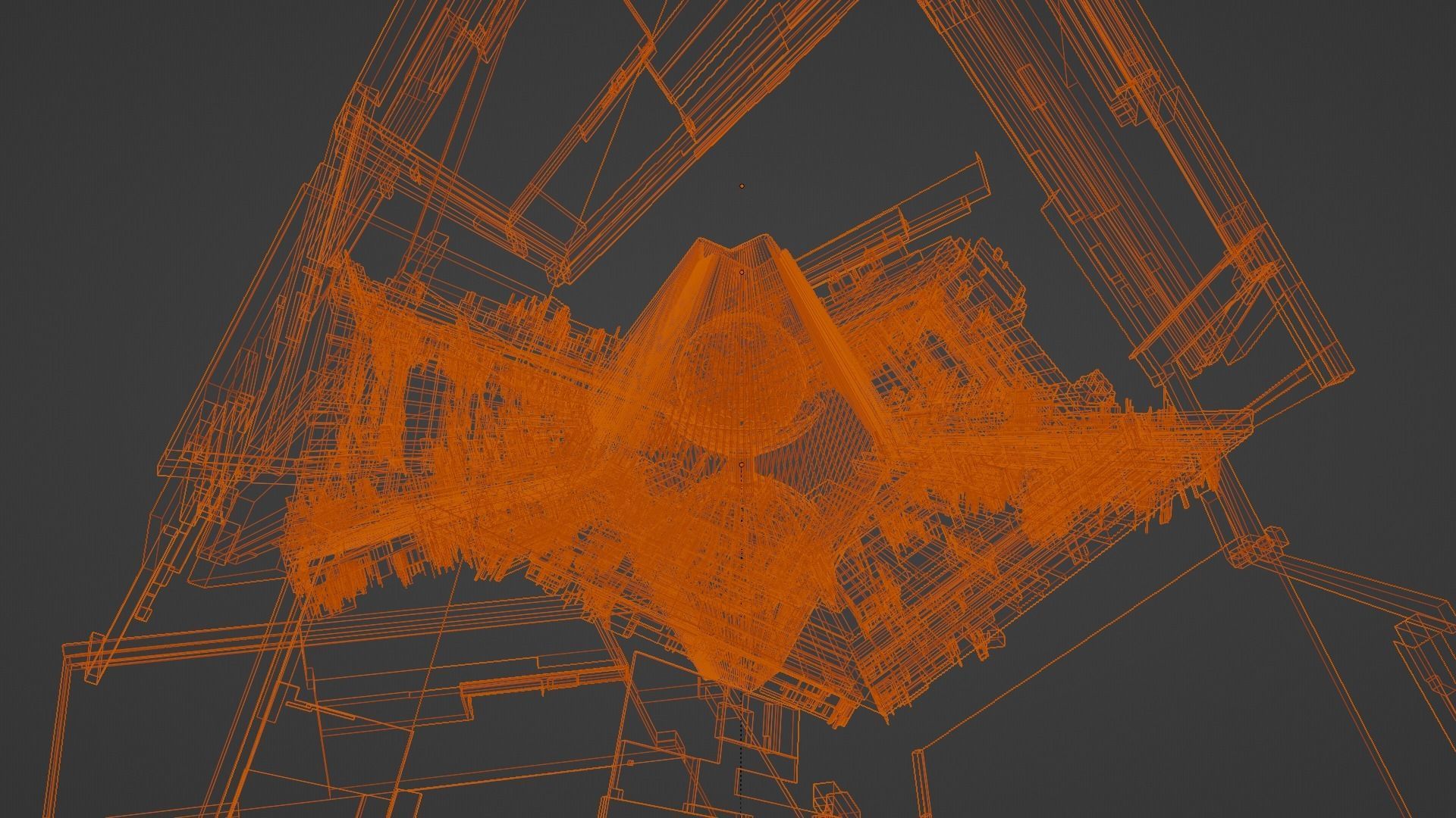 City of the gods - Spaceship Pyramid 3D Models Low Poly Low-poly 3D model_9