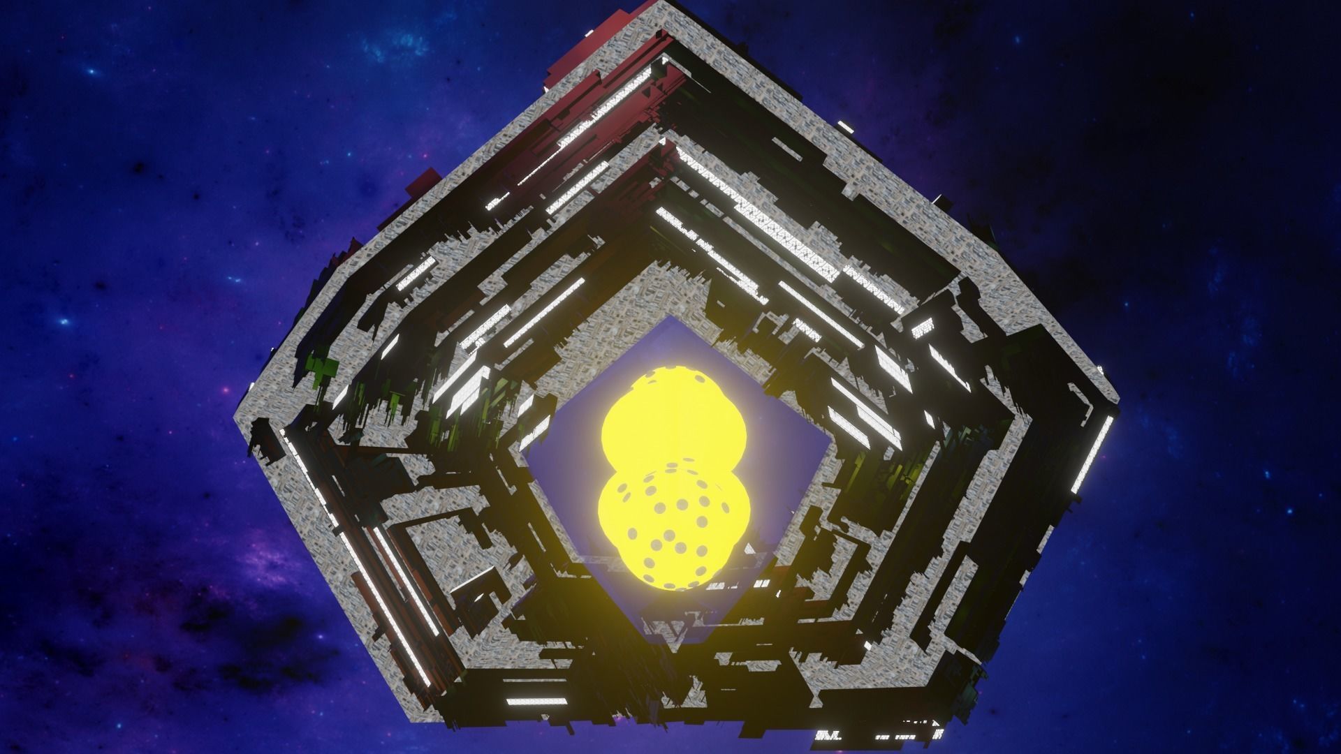 City of the gods - Spaceship Pyramid 3D Models Low Poly Low-poly 3D model_4