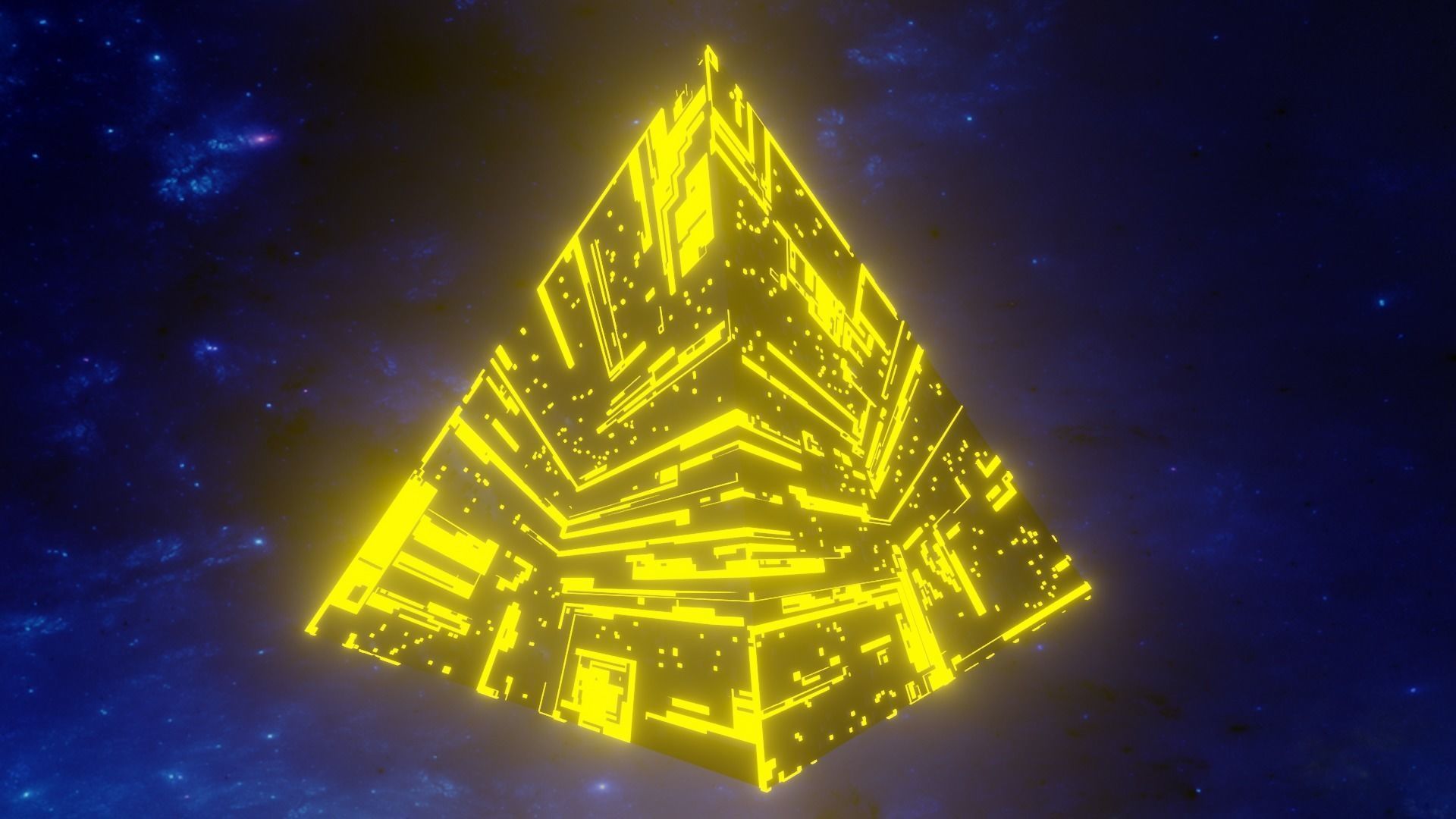 City of the gods - Spaceship Pyramid 3D Models Low Poly Low-poly 3D model_2