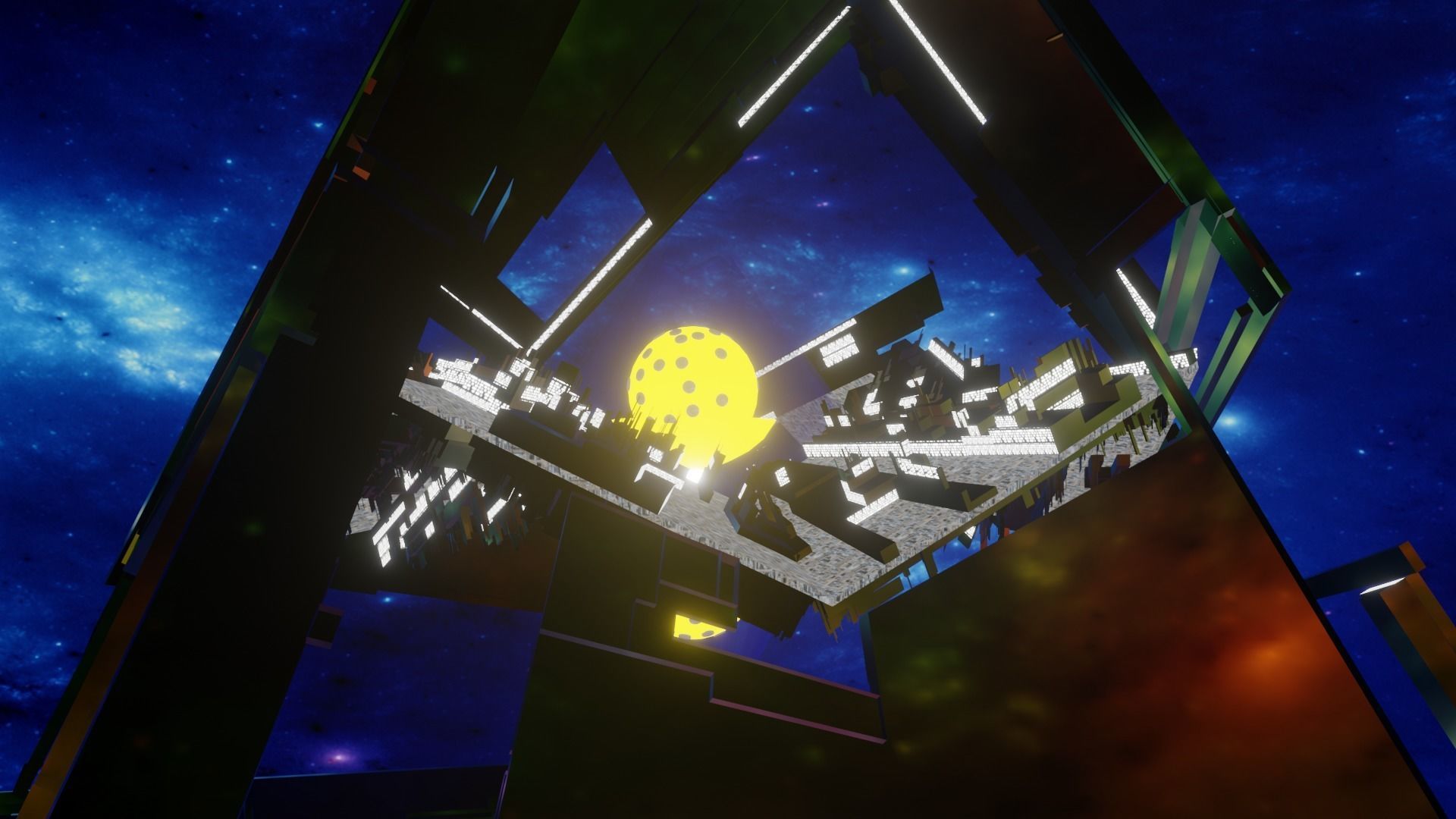 City of the gods - Spaceship Pyramid 3D Models Low Poly Low-poly 3D model_7