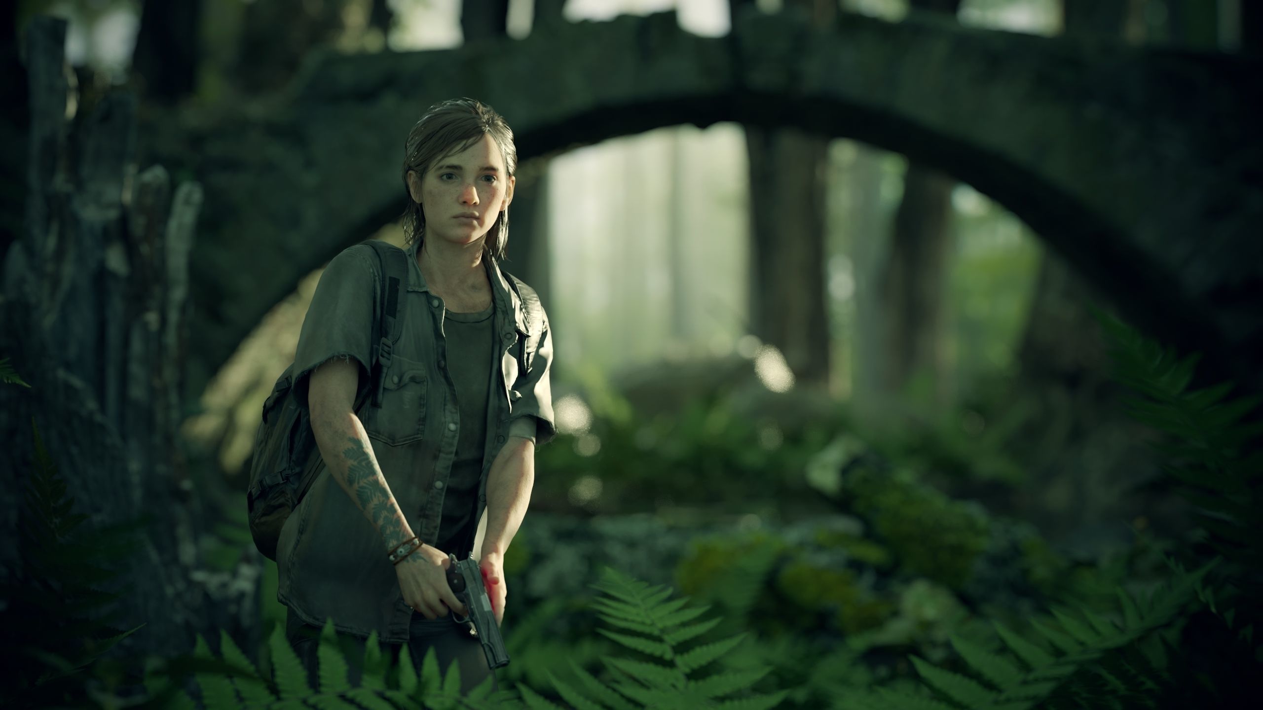 Ellie the last of us 2 - Forest set Cinema4d and Corona 3d model 3D model_1